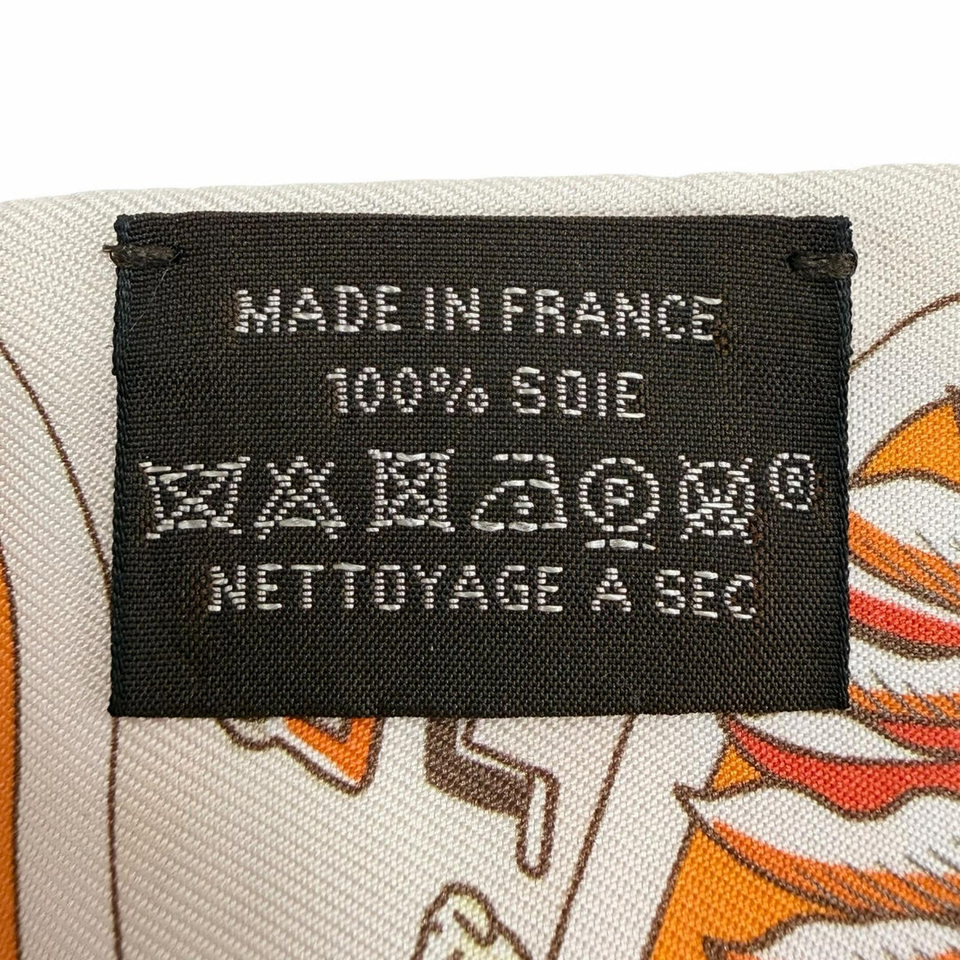 Excellent HERMES scarf Twilly Exposition Universelle silk Women