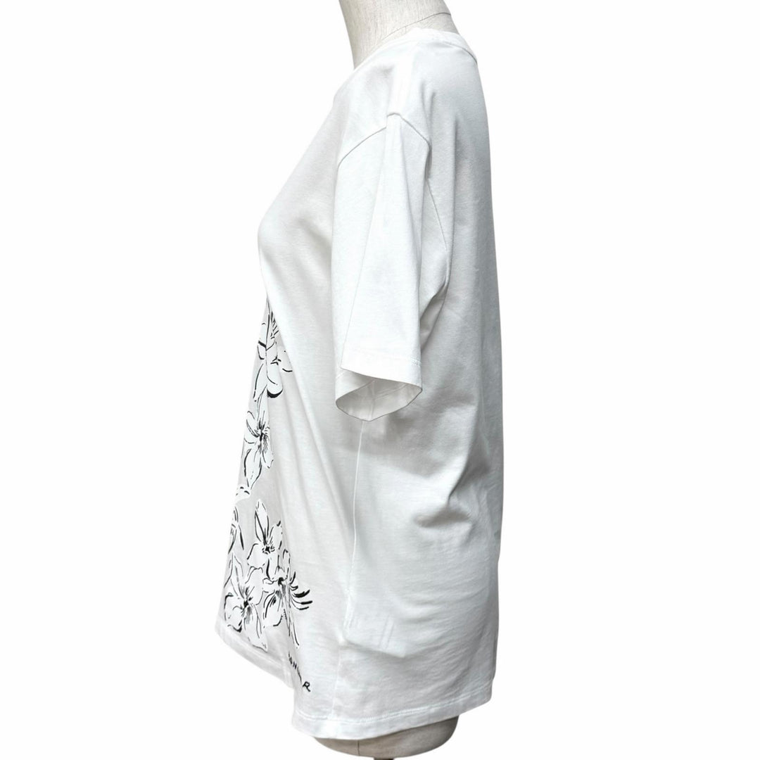Great MONCLER Short sleeve T-shirt Embroidered logo floral shirt cotton XS