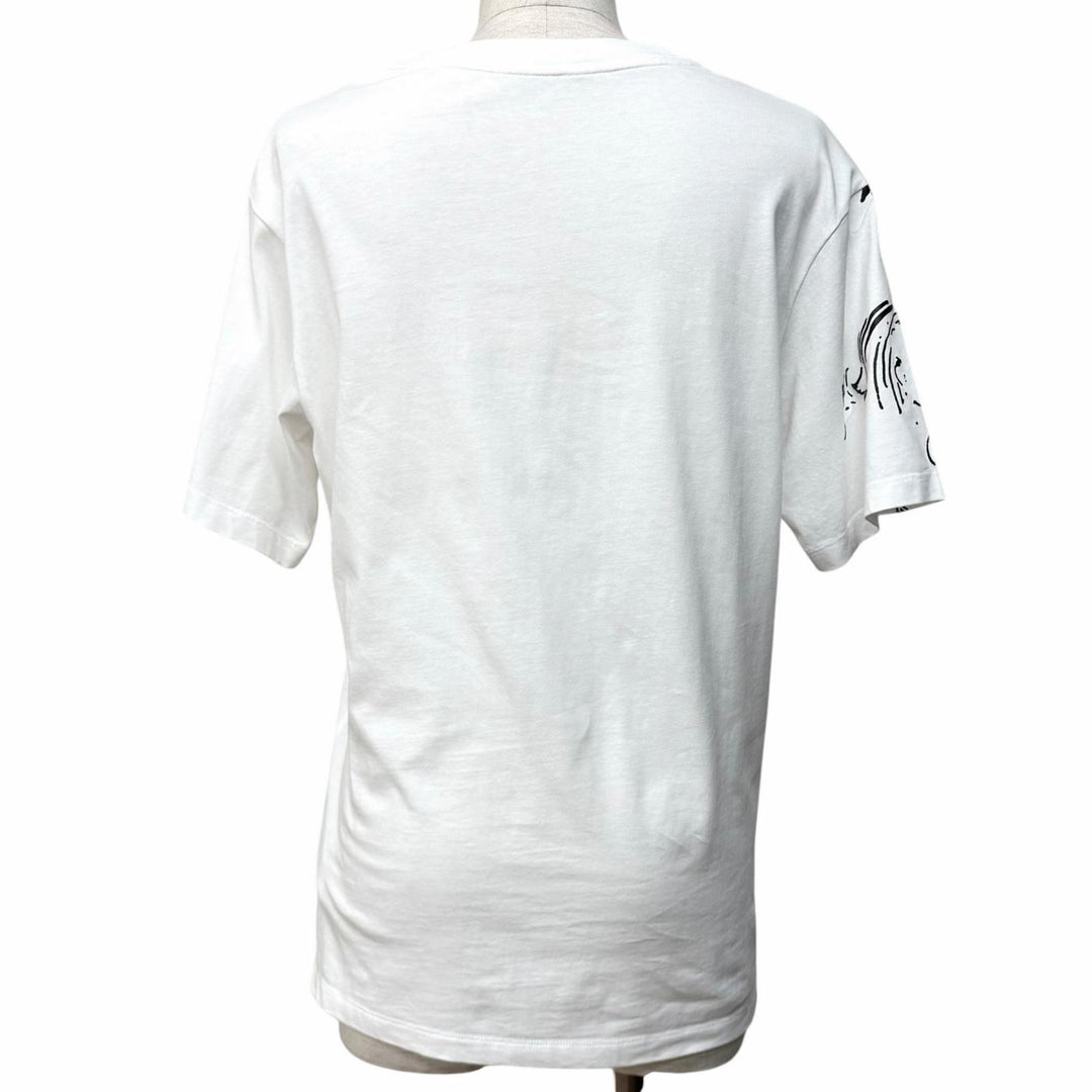 Great MONCLER Short sleeve T-shirt Embroidered logo floral shirt cotton XS