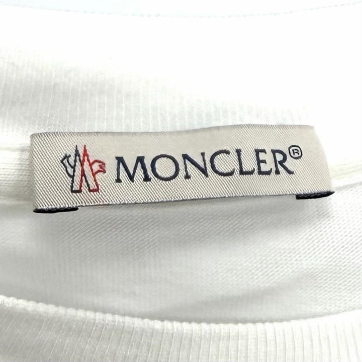 Great MONCLER Short sleeve T-shirt Embroidered logo floral shirt cotton XS