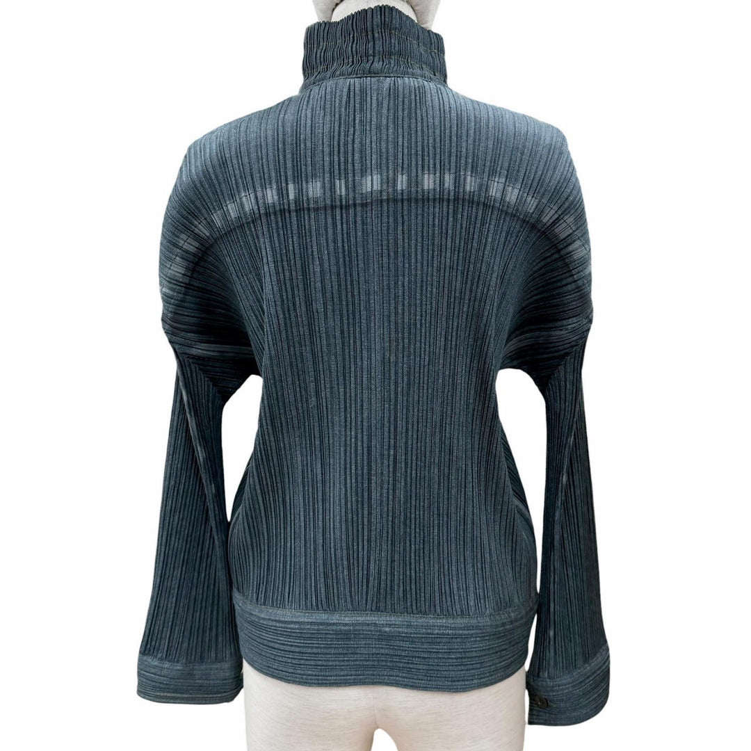 Excellent PLEATS PLEASE Jacket Blue polyester Women 5 PP33-JC722