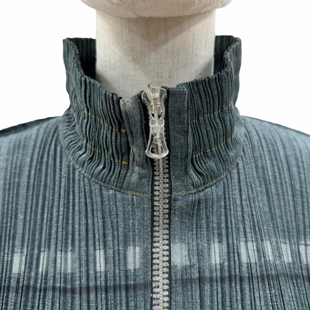 Excellent PLEATS PLEASE Jacket Blue polyester Women 5 PP33-JC722