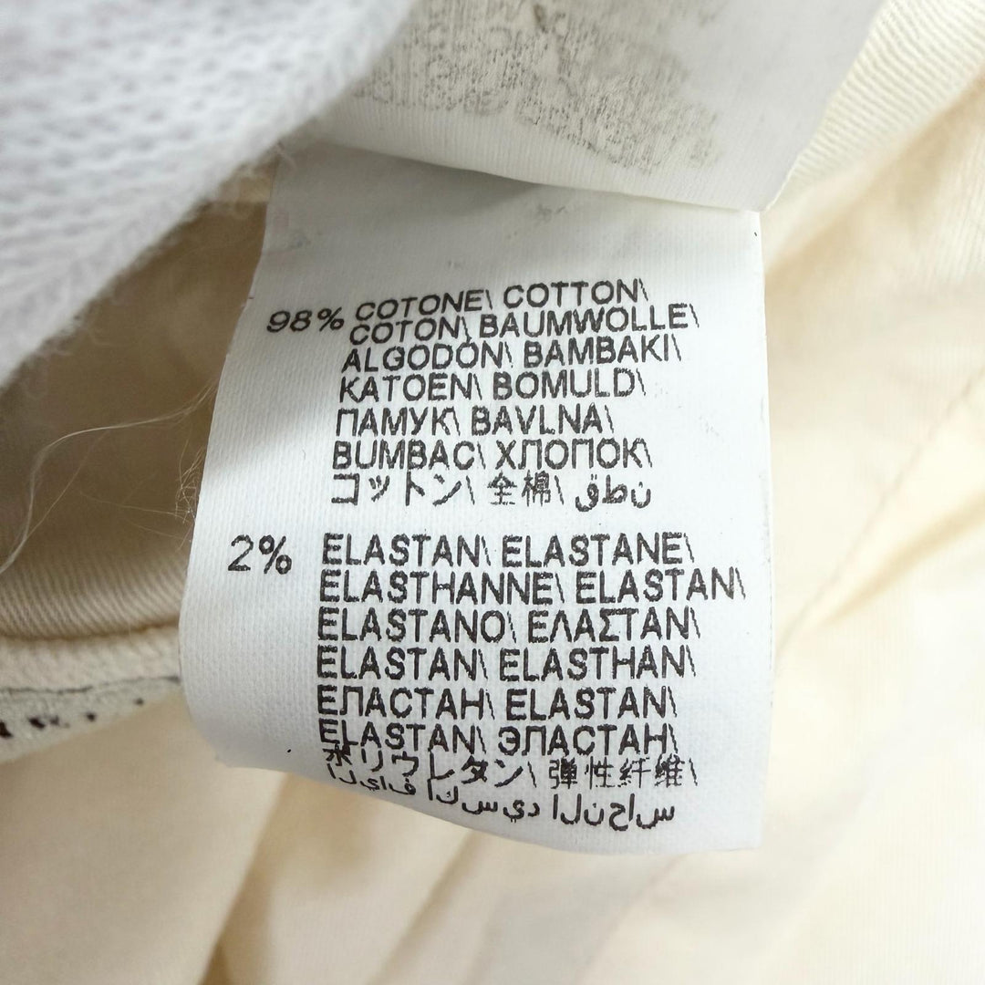 Excellent Brunello Cucinelli Best Logo Button Denim Ivory cotton mens M