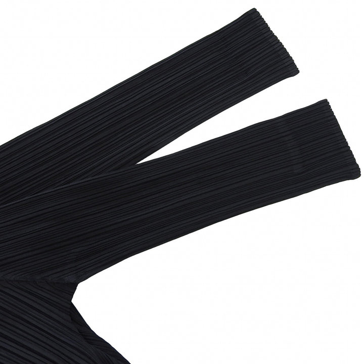 Excellent PLEATS PLEASE cardigan black polyester Women 3 PP11-JO123