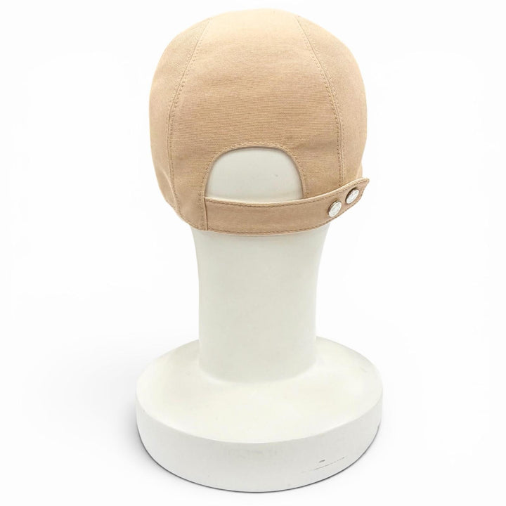 Excellent HERMES cap Casquette Davis Dot Medor Serie button beige cotton 57