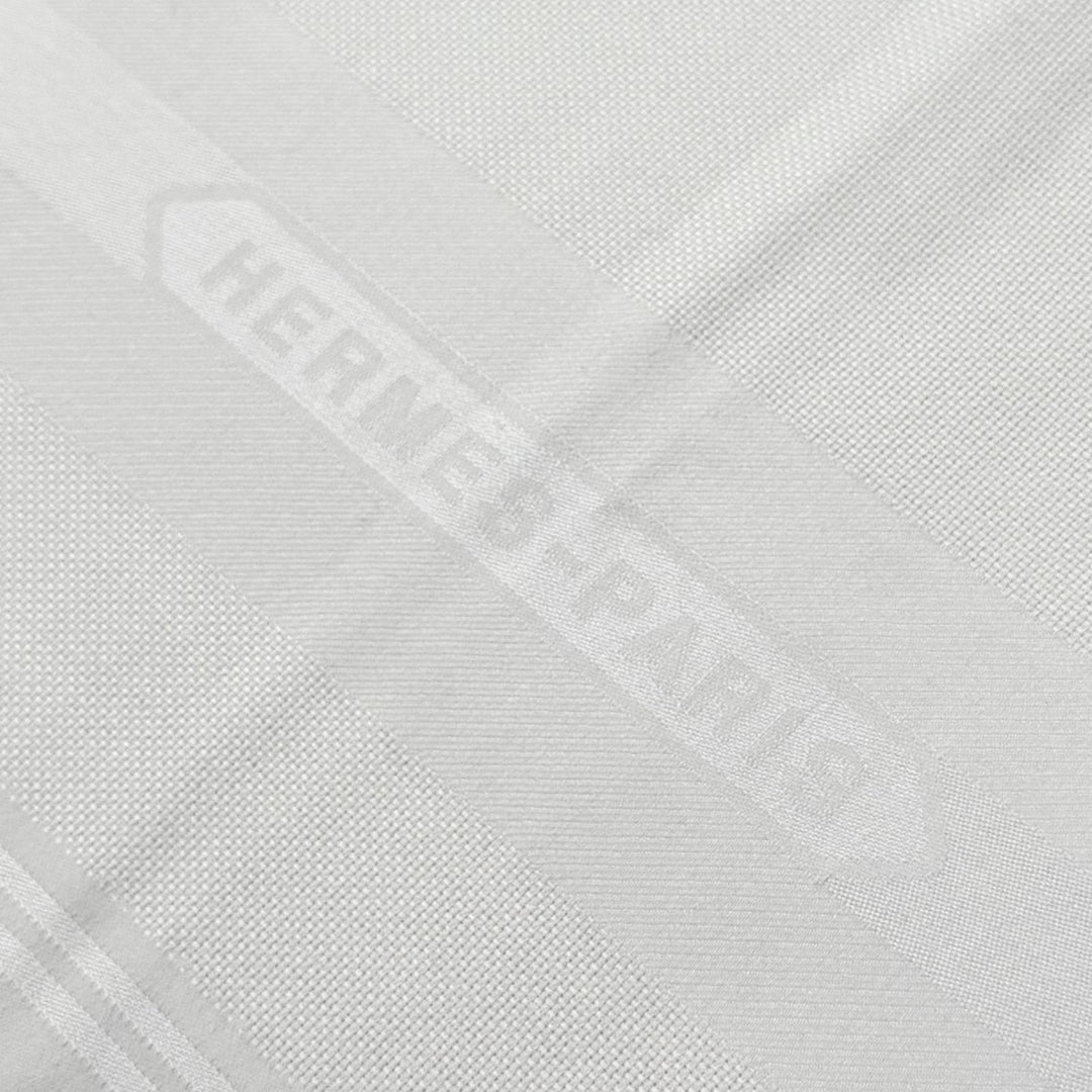 Pristine HERMES scarf Carre 115 Sangle Logo leather tag cashmere Women