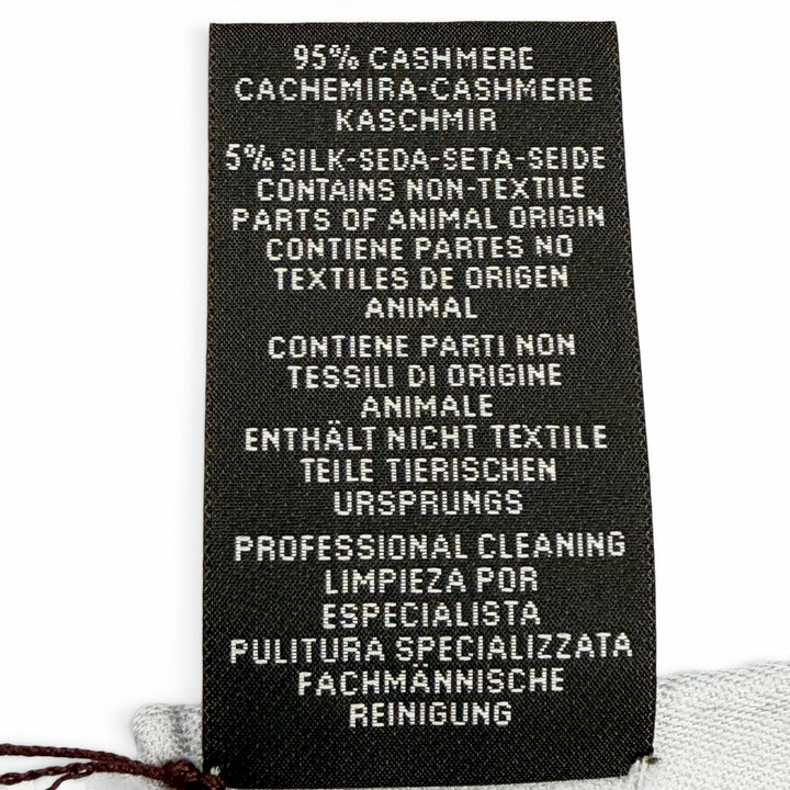 Pristine HERMES scarf Carre 115 Sangle Logo leather tag cashmere Women
