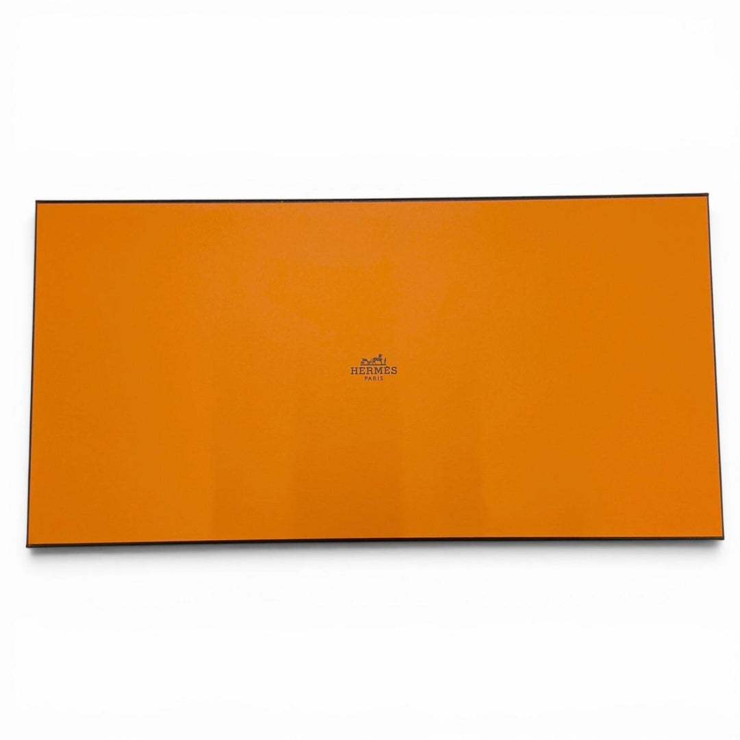 Pristine HERMES scarf Carre 115 Sangle Logo leather tag cashmere Women