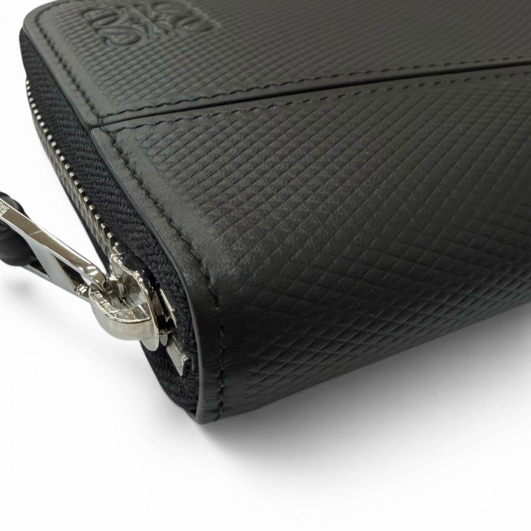 Excellent LOEWE Purse PUZZLE EDGE ZIPPED WALLET Anagram Round Zip