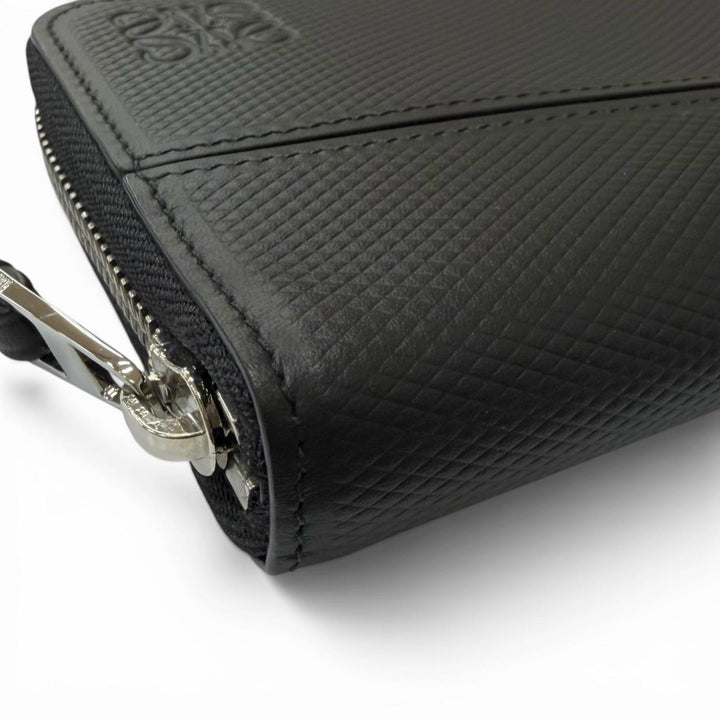 Excellent LOEWE Purse PUZZLE EDGE ZIPPED WALLET Anagram Round Zip