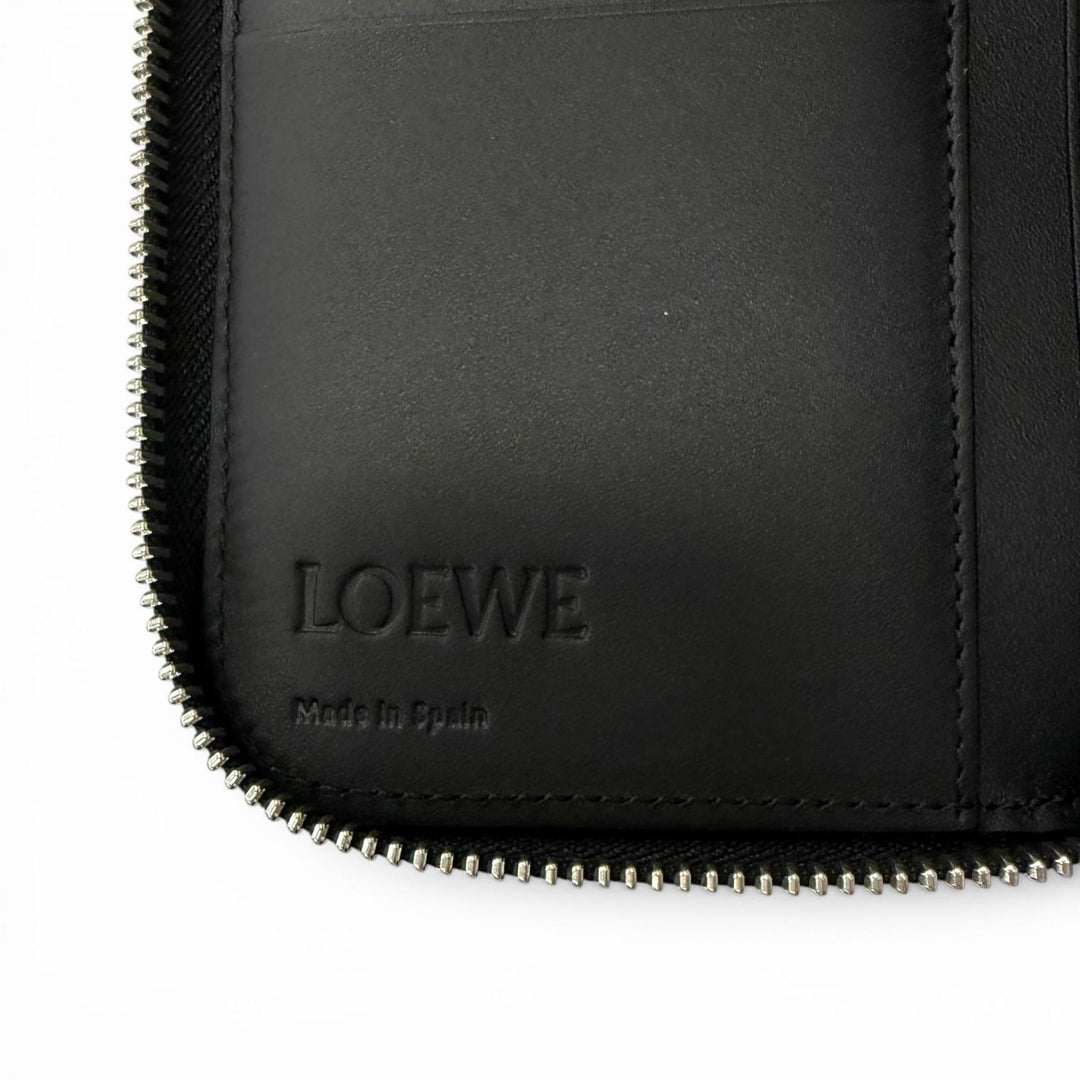 Excellent LOEWE Purse PUZZLE EDGE ZIPPED WALLET Anagram Round Zip