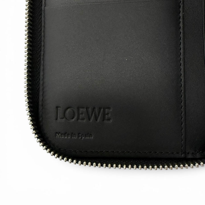 Excellent LOEWE Purse PUZZLE EDGE ZIPPED WALLET Anagram Round Zip
