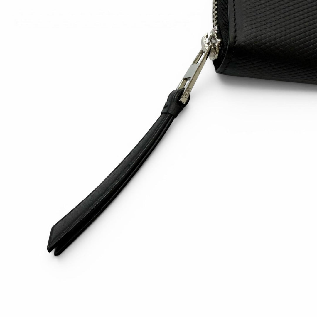 Excellent LOEWE Purse PUZZLE EDGE ZIPPED WALLET Anagram Round Zip