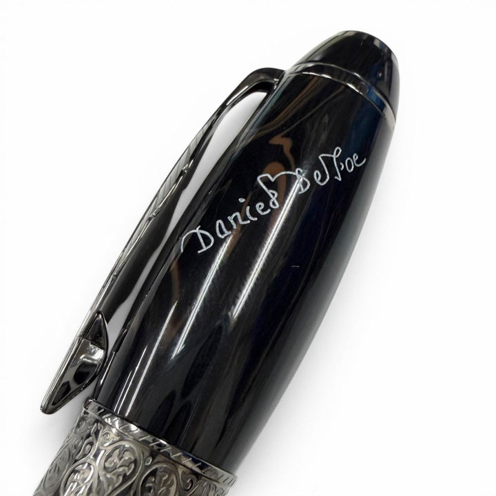Pristine MONTBLANC Ballpoint pen Author Series 2014 Daniel Defoe 2182/8000