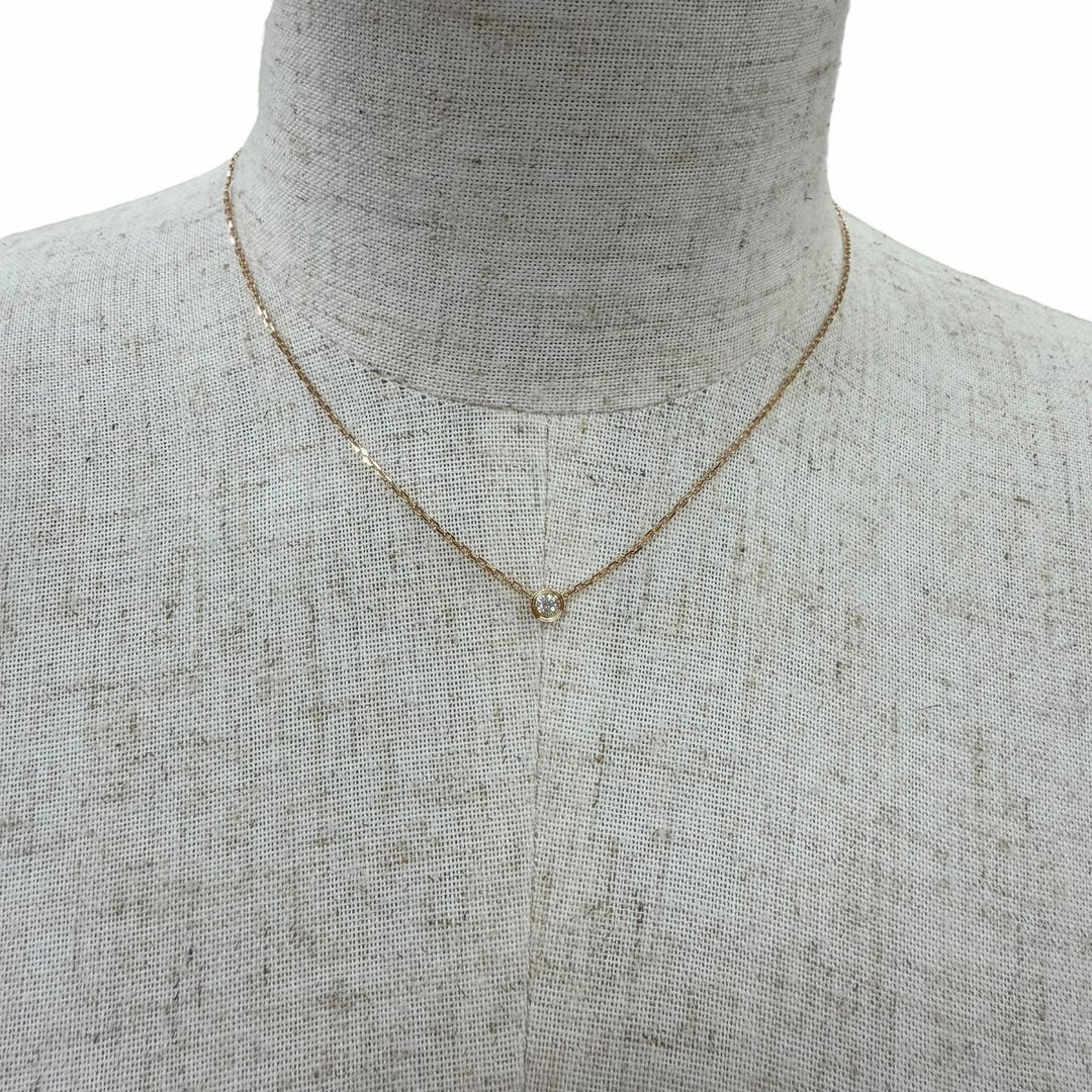 Great Cartier Necklace Damour SM Small Brilliant cut Pink gold 750