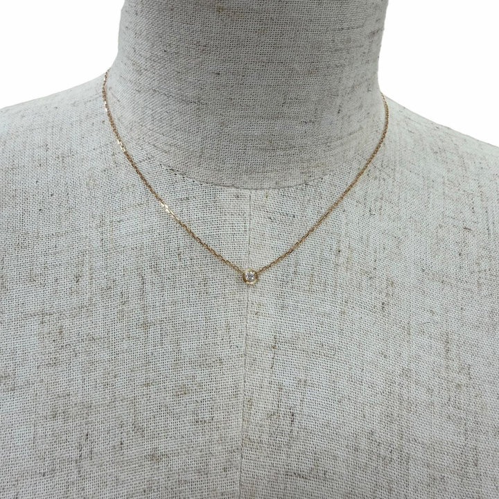 Great Cartier Necklace Damour SM Small Brilliant cut Pink gold 750