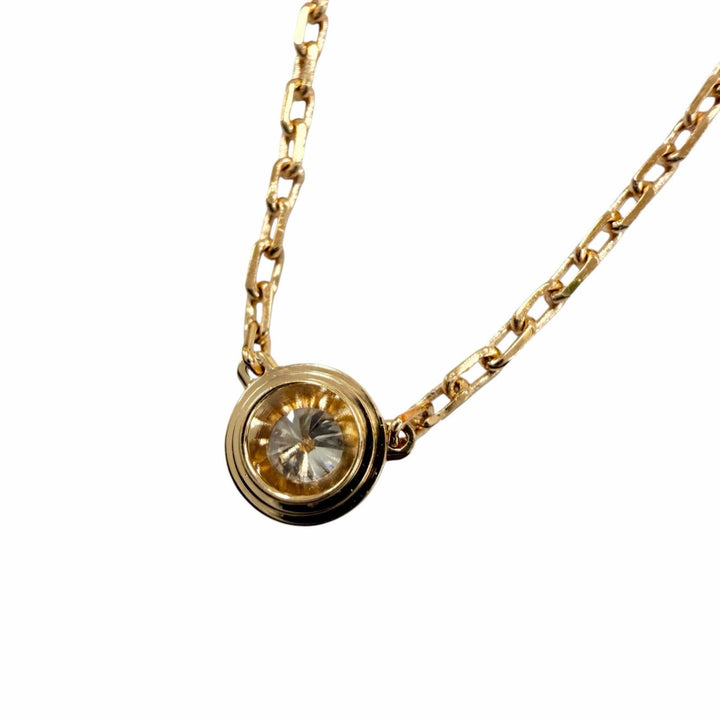 Great Cartier Necklace Damour SM Small Brilliant cut Pink gold 750