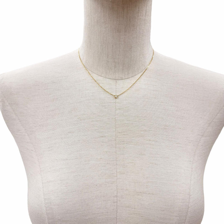 Great Cartier Necklace Damour SM Small Yellow Gold AU750 Women SJN242