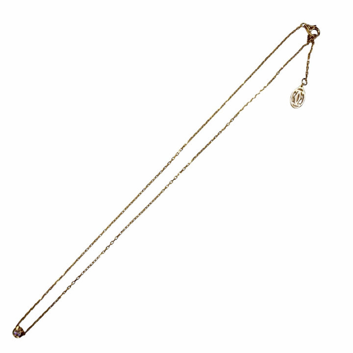 Great Cartier Necklace Damour SM Small Yellow Gold AU750 Women SJN242