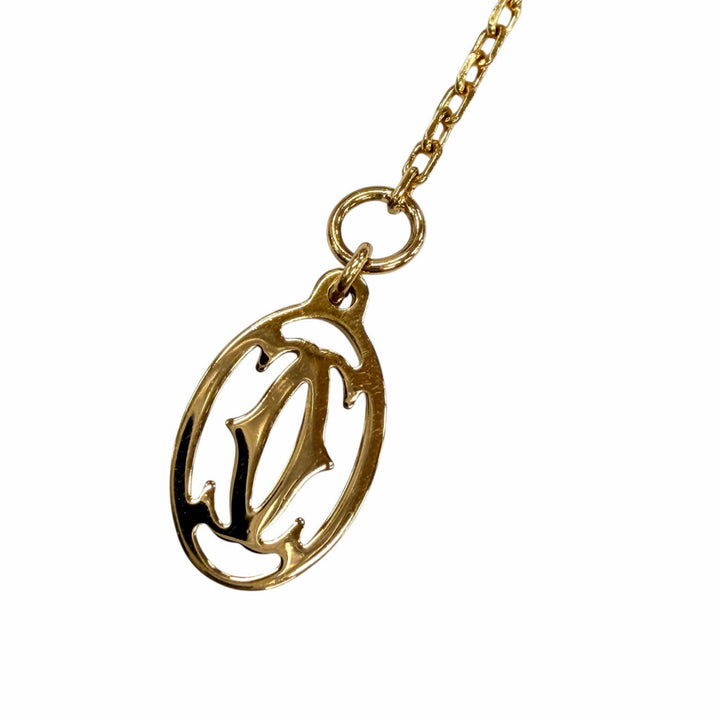 Great Cartier Necklace Damour SM Small Yellow Gold AU750 Women SJN242