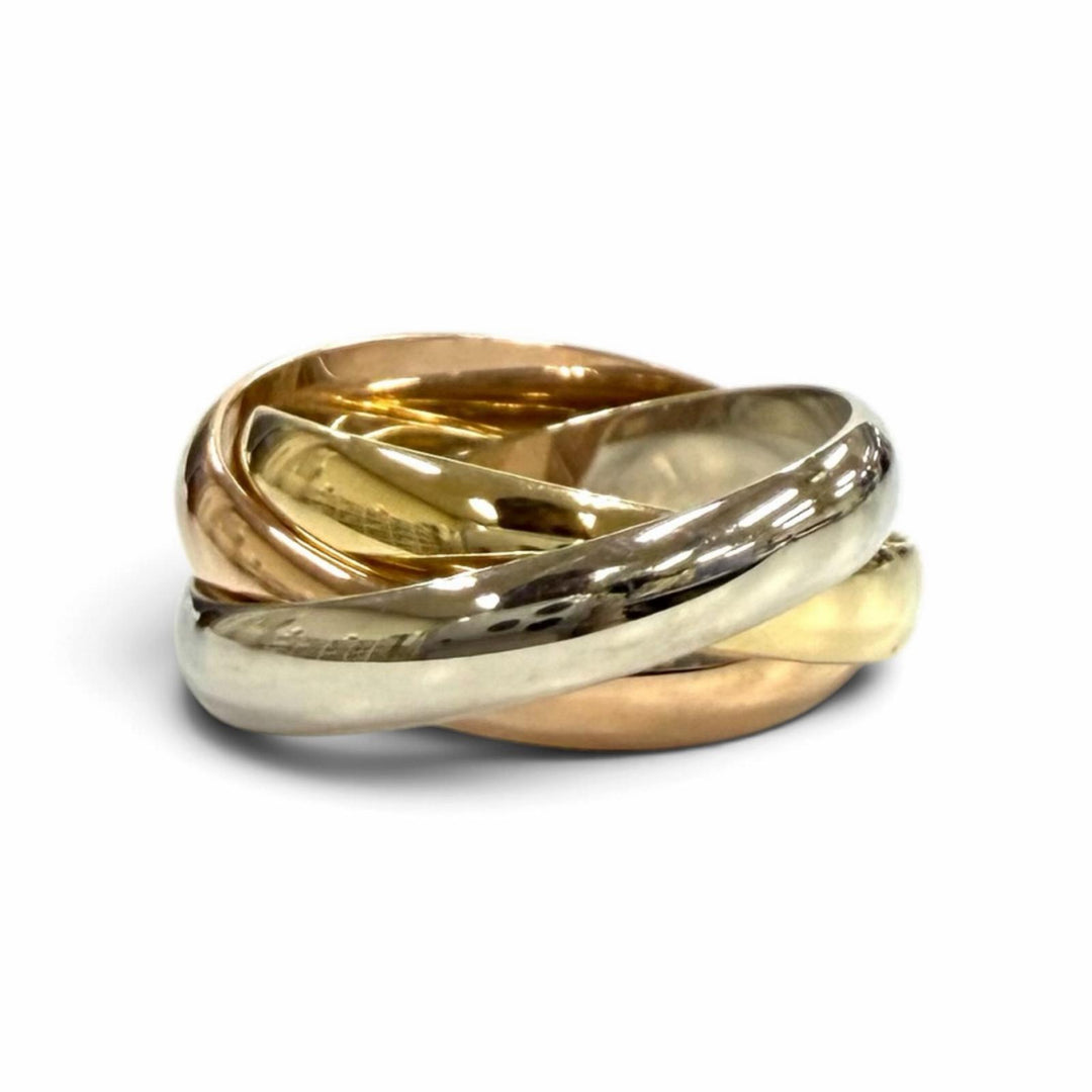Excellent Cartier ring Trinity Ring Classic Model 750 51 Equivalent to JP11