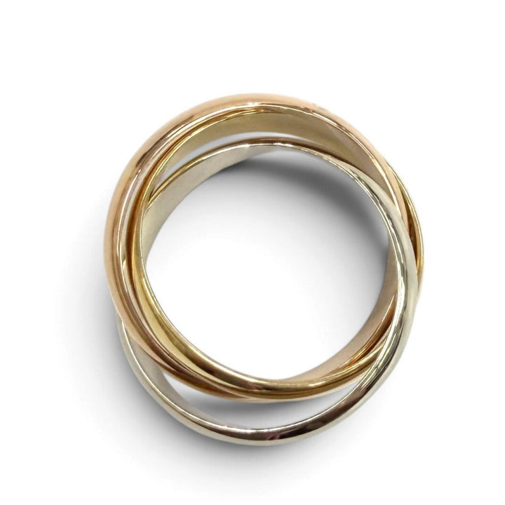 Excellent Cartier ring Trinity Ring Classic Model 750 51 Equivalent to JP11