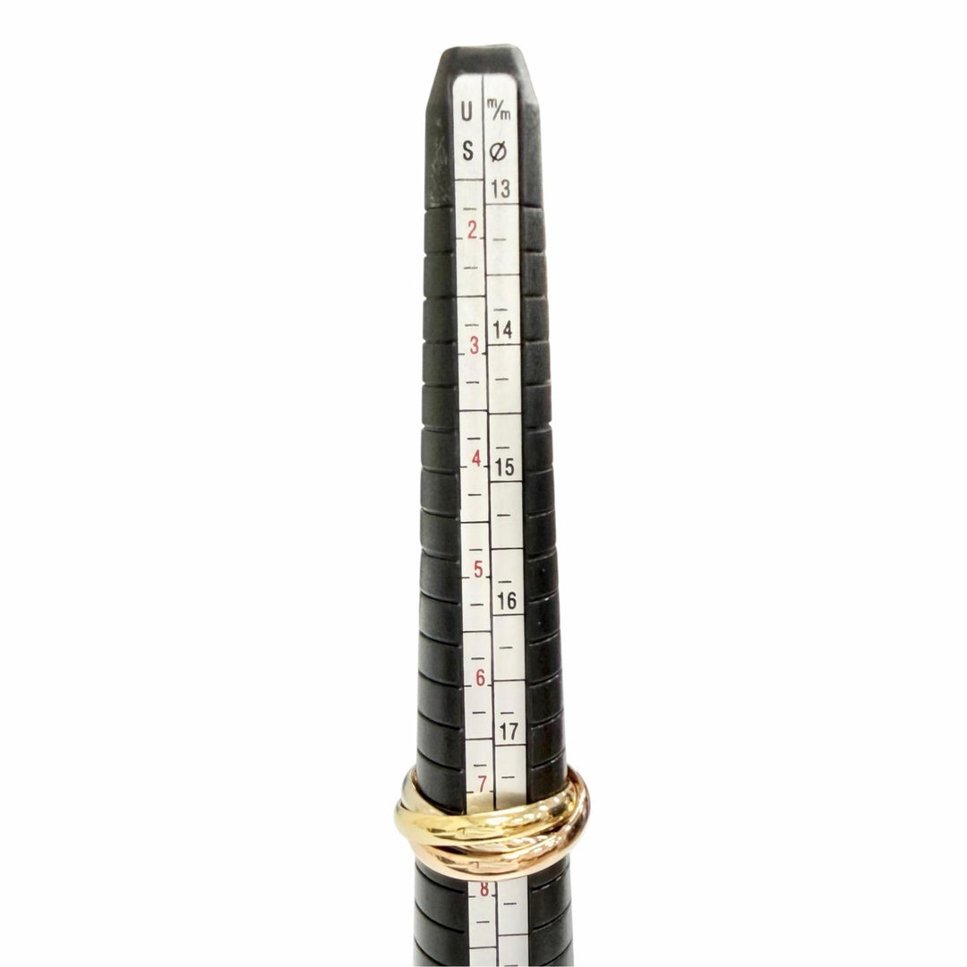 Excellent Cartier Ring ring Trinity MM classic ring 750(YG PG WG) 56 A3354Y