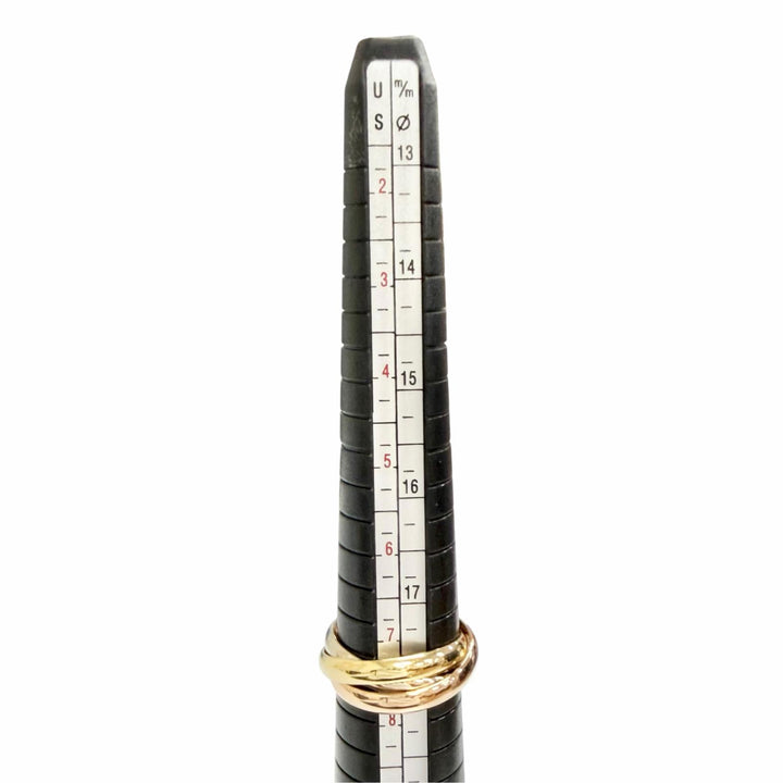 Excellent Cartier Ring ring Trinity MM classic ring 750(YG PG WG) 56 A3354Y