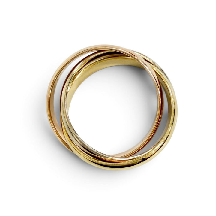 Excellent Cartier Ring ring Trinity MM classic ring 750(YG PG WG) 56 A3354Y