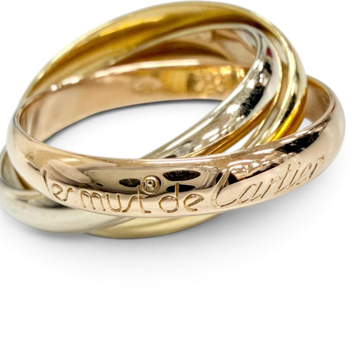 Excellent Cartier Ring ring Trinity MM classic ring 750(YG PG WG) 56 A3354Y