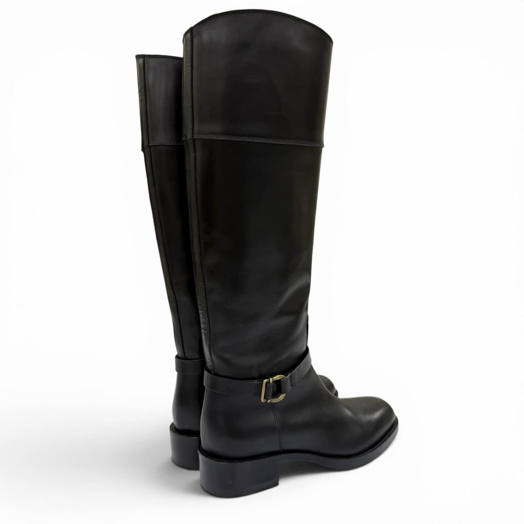 Excellent SARTORE Knee-high boots SIENA Jockey boots black leather Women 36