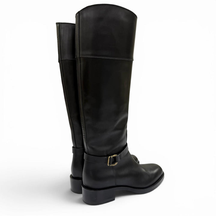 Excellent SARTORE Knee-high boots SIENA Jockey boots black leather Women 36
