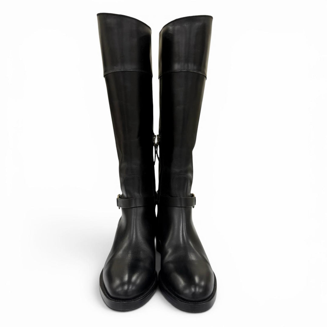 Excellent SARTORE Knee-high boots SIENA Jockey boots black leather Women 36