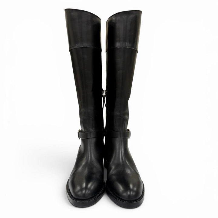 Excellent SARTORE Knee-high boots SIENA Jockey boots black leather Women 36