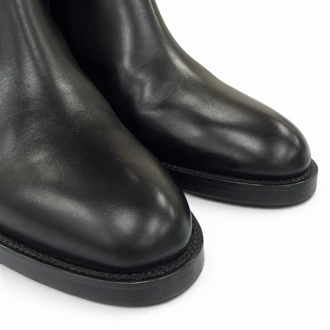 Excellent SARTORE Knee-high boots SIENA Jockey boots black leather Women 36