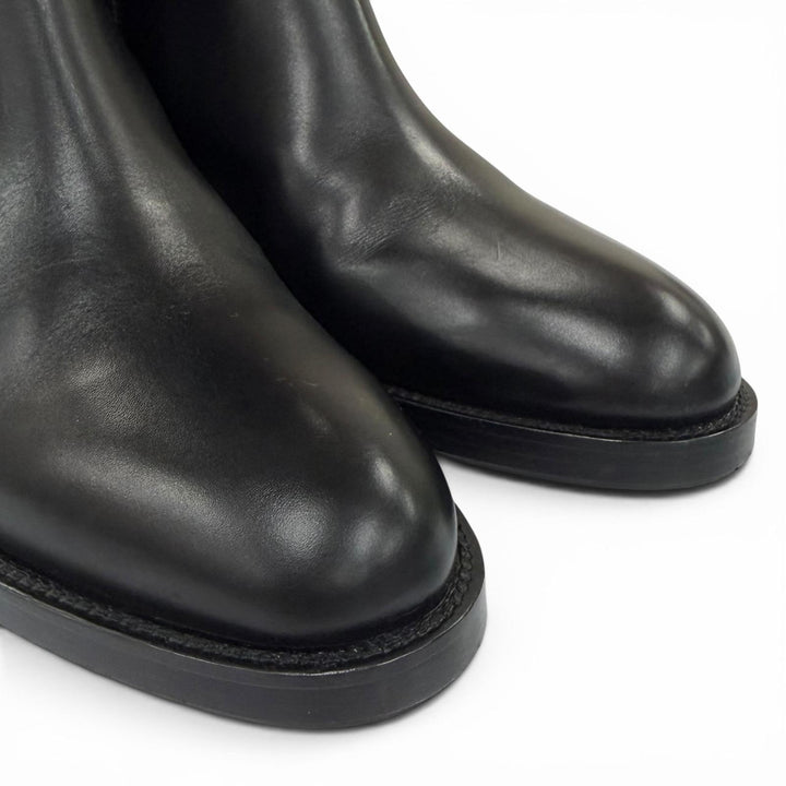 Excellent SARTORE Knee-high boots SIENA Jockey boots black leather Women 36