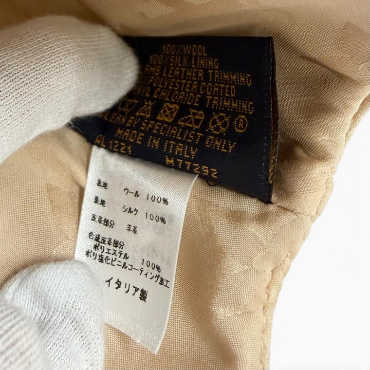 Great LOUIS VUITTON cap Monogram Carry-On Leather Brim Cap leather M M77292