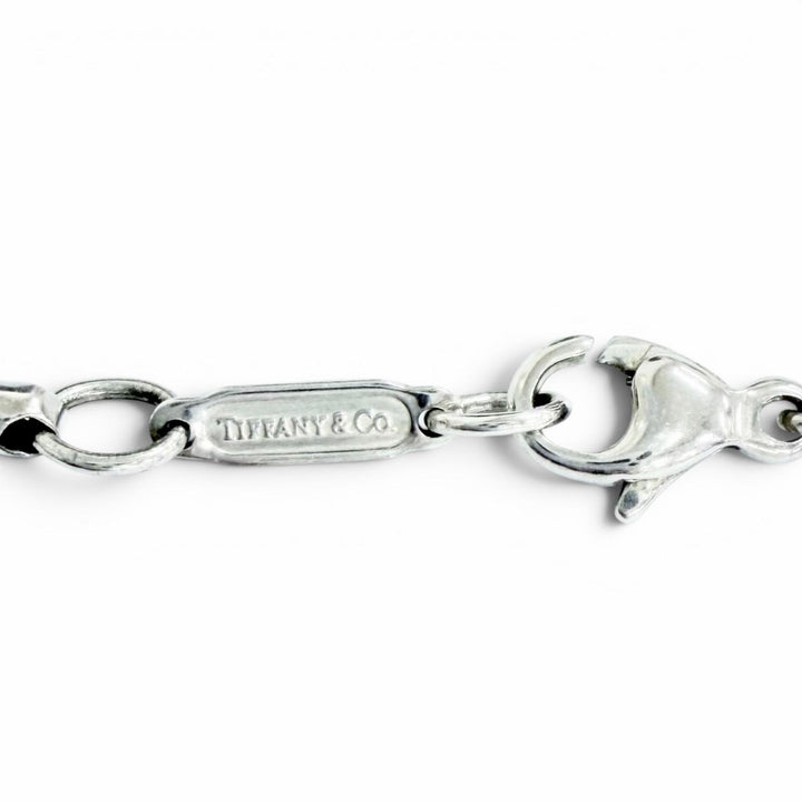 Great TIFFANY&Co. Necklace Oval Locket Pendant Necklace (Rare) Silver 925 Women