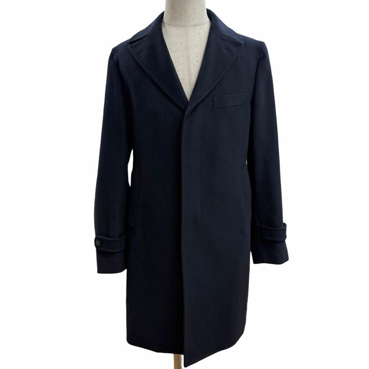 Great TAGLIATORE Chester coat THOMAS Flyfront Dark navy hair mens 46