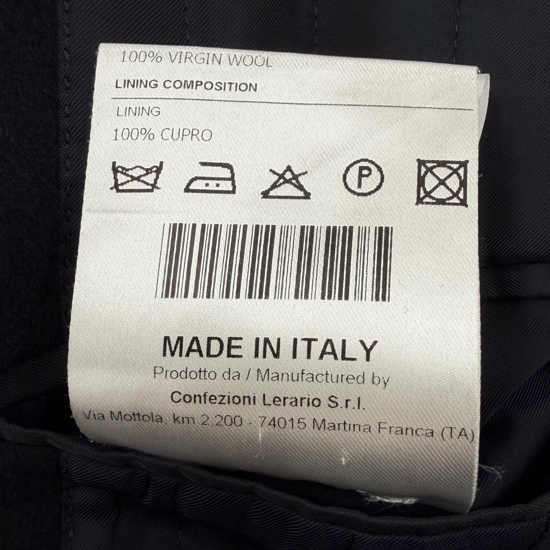 Great TAGLIATORE Chester coat THOMAS Flyfront Dark navy hair mens 46