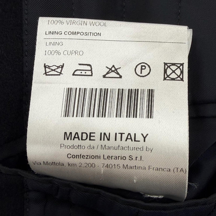Great TAGLIATORE Chester coat THOMAS Flyfront Dark navy hair mens 46