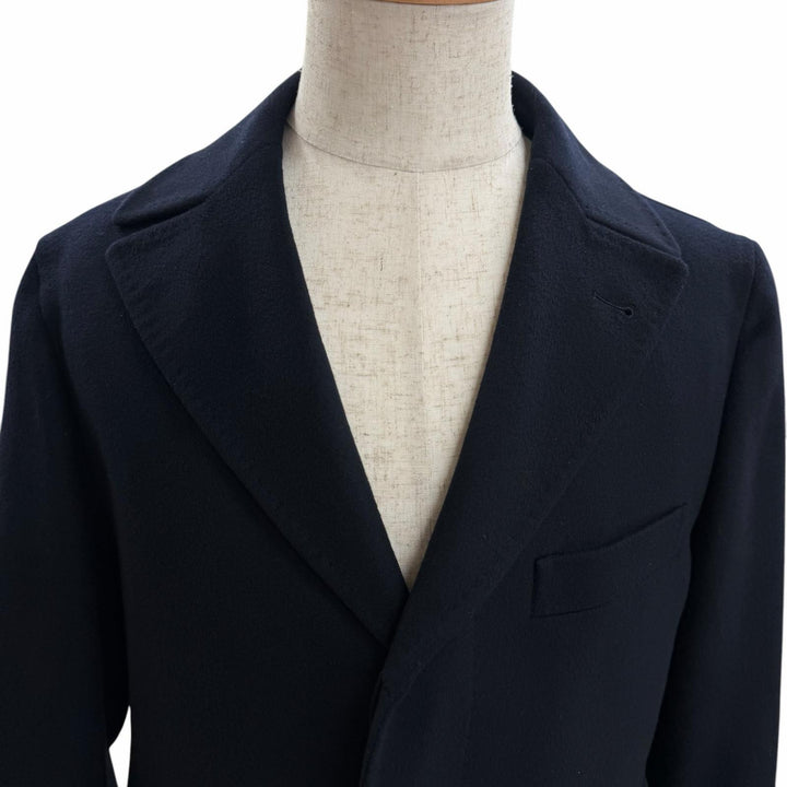 Great TAGLIATORE Chester coat THOMAS Flyfront Dark navy hair mens 46