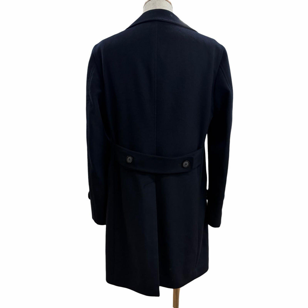 Great TAGLIATORE Chester coat THOMAS Flyfront Dark navy hair mens 46