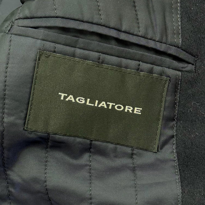 Great TAGLIATORE Chester coat THOMAS Flyfront Dark navy hair mens 46