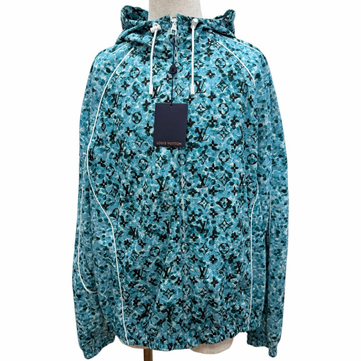 Pristine LOUIS VUITTON Blouson Monogram Printed Windbreaker blue Nylon mens 52