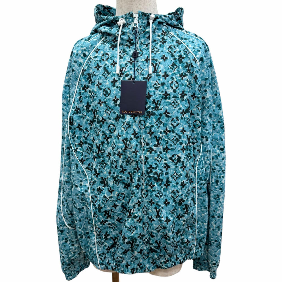 Pristine LOUIS VUITTON Blouson Monogram Printed Windbreaker blue Nylon mens 52
