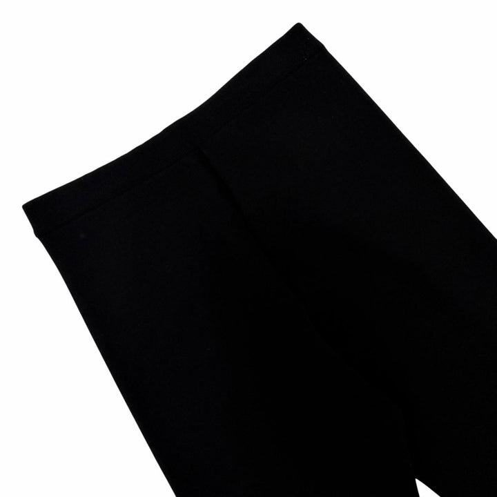 Excellent PRADA Pants Triangle knit with logo black wool Women 38 22225