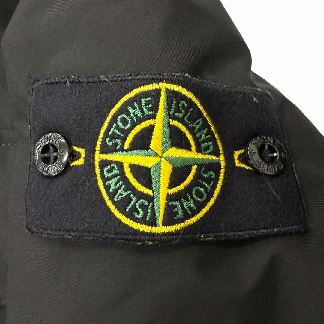 Great STONE ISLAND Jacket Sheepskin trim black Mouton mens M