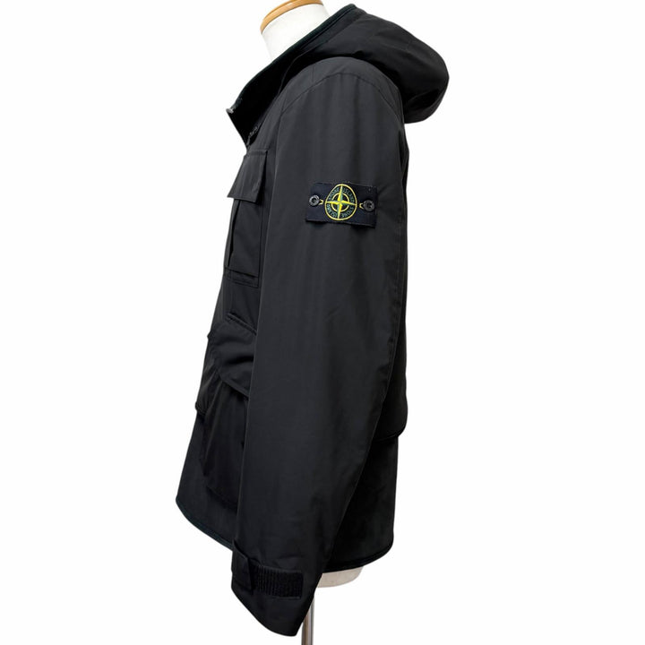 Great STONE ISLAND Jacket Sheepskin trim black Mouton mens M