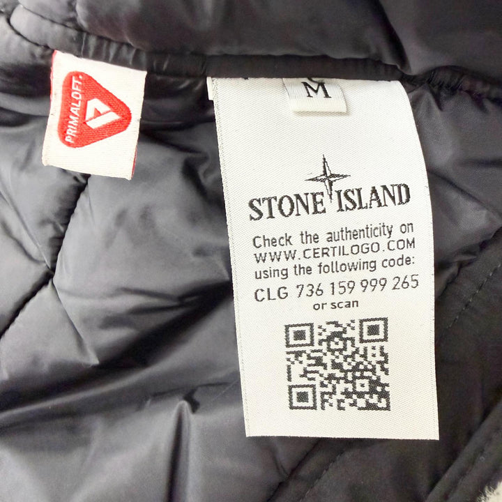 Great STONE ISLAND Jacket Sheepskin trim black Mouton mens M